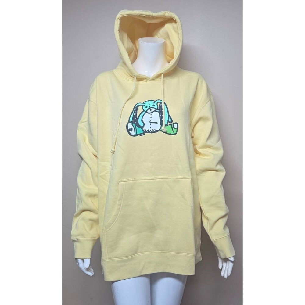 Emma Chamberlain Yellow Rabbit Bunny Hoodie Sweater Size Small